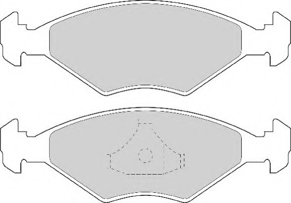 NECTO FD6821A Brake Pad Set, disc brake